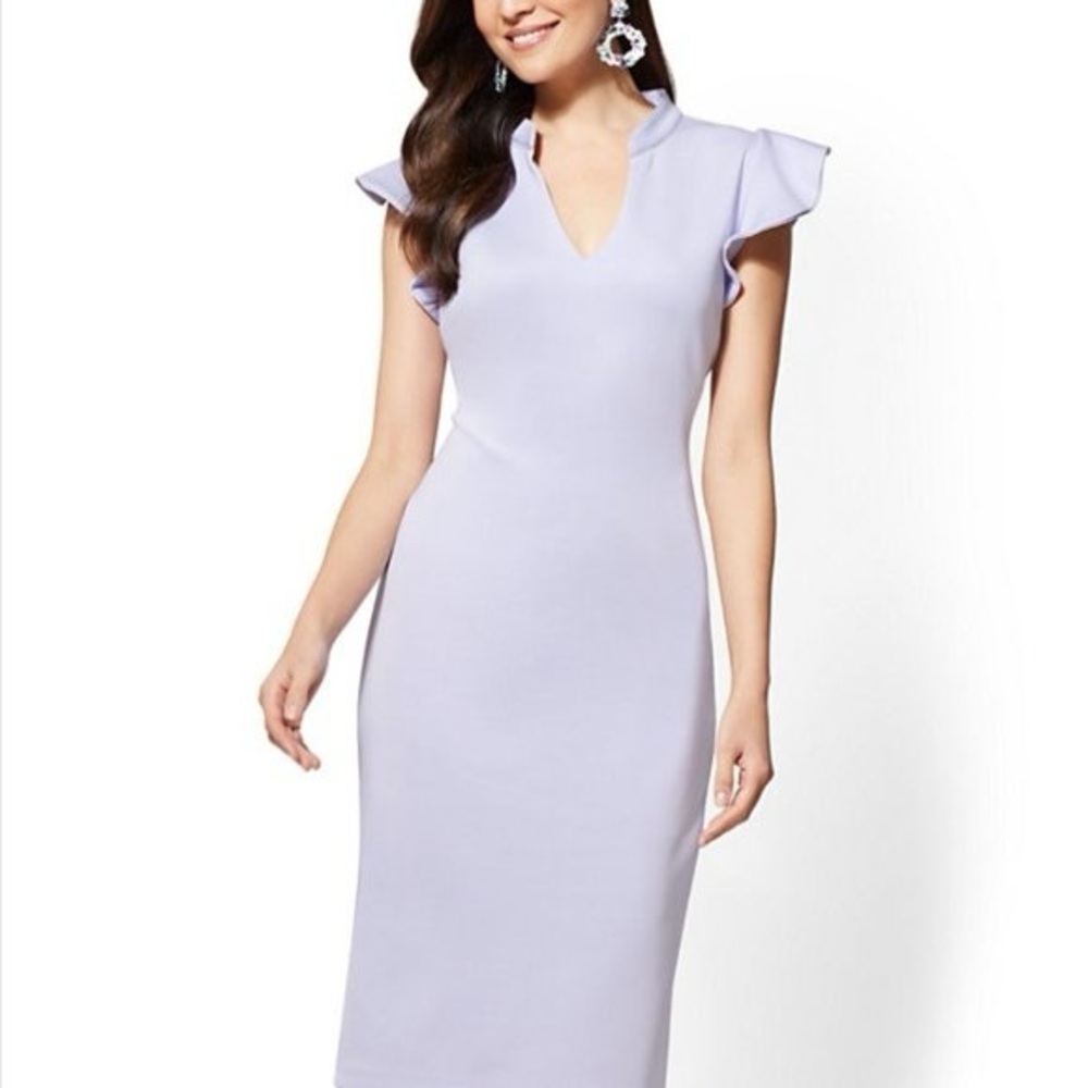 NEW YORK & CO | Ruffle Sleeve Dress